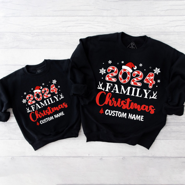 Antlers And snowflakes Christmas Party Sweatshirts