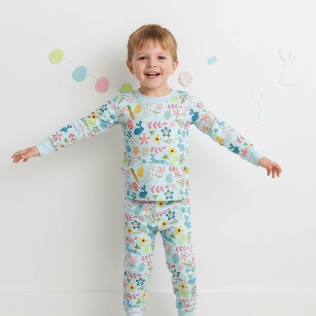 Hoppy Dreams Easter Two-Piece Pajama Set For Kids