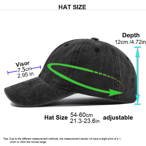 Adult Distressed Washed Peaked Cap