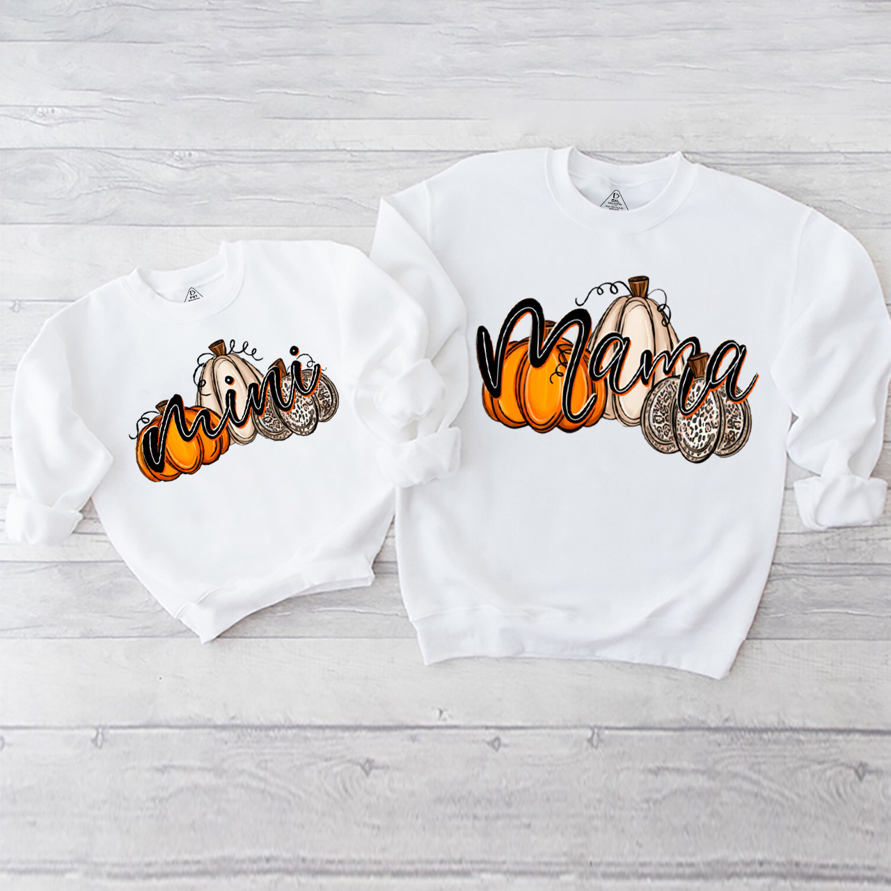 Mama Pumpkin And Mini Pumpkin Mom&Me Swetshirt