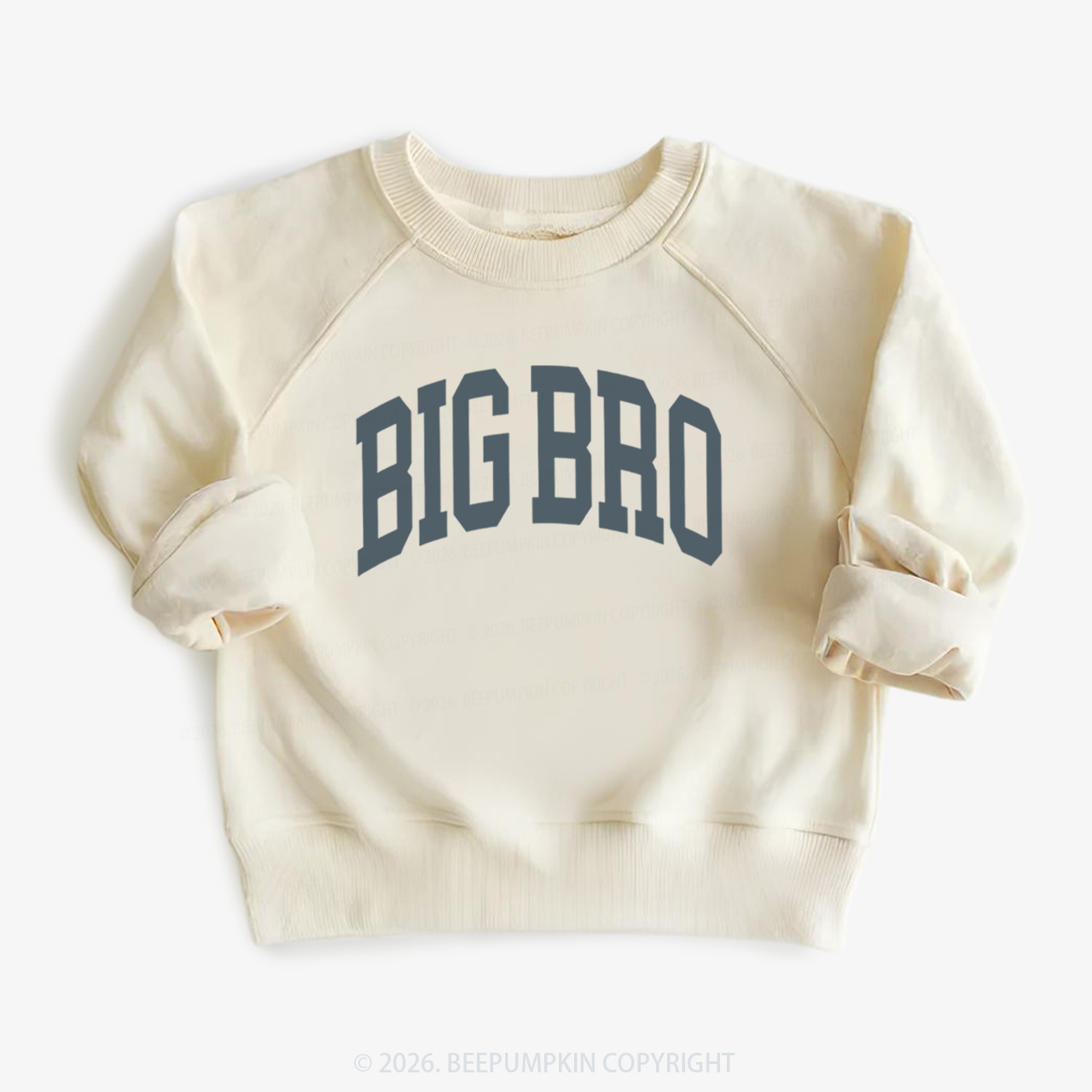 Big Bro Boho Natural Kid's Sweatshirt