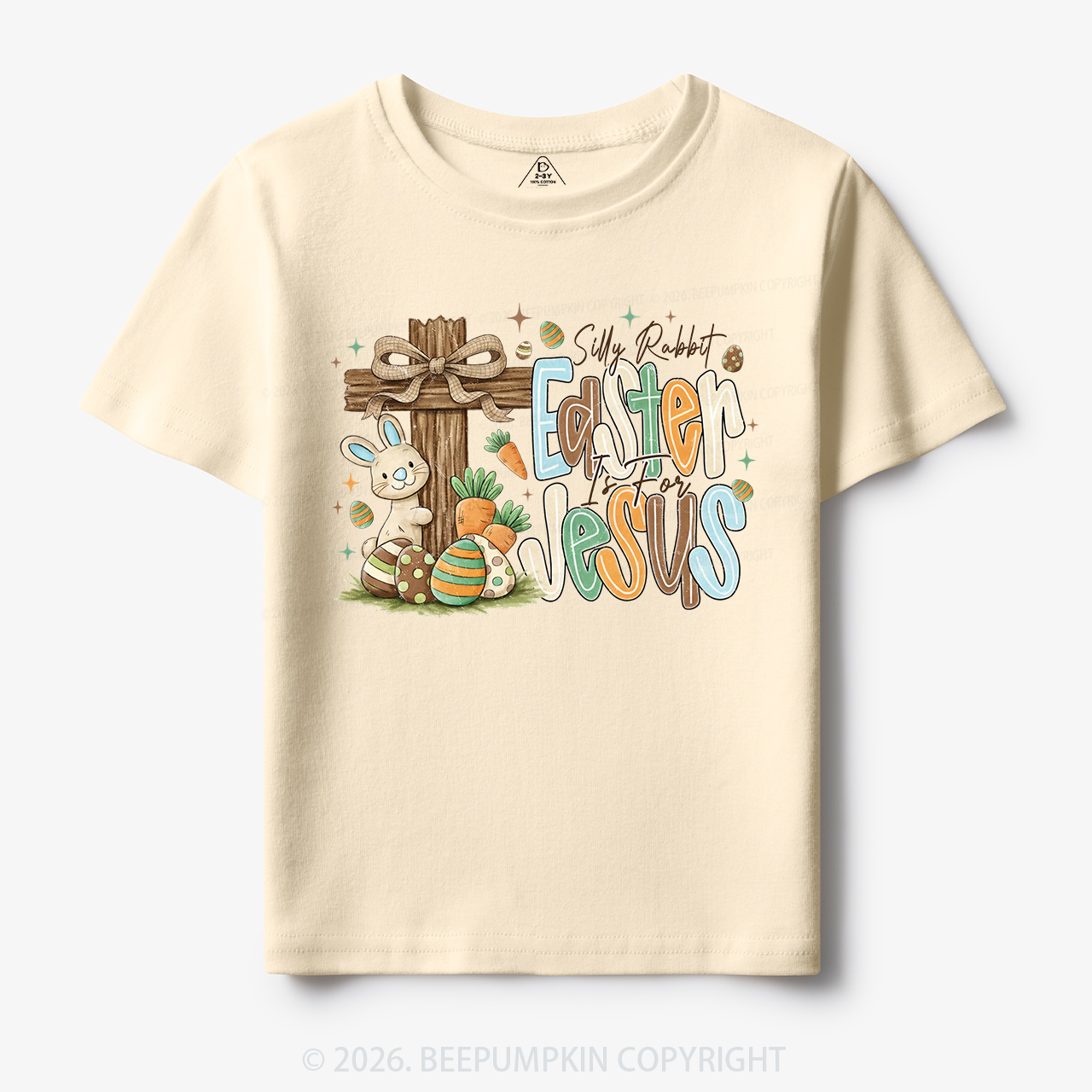 Easter If For Jesus Thrifted Farmhouse Bunny Toddler&Kid's Tees