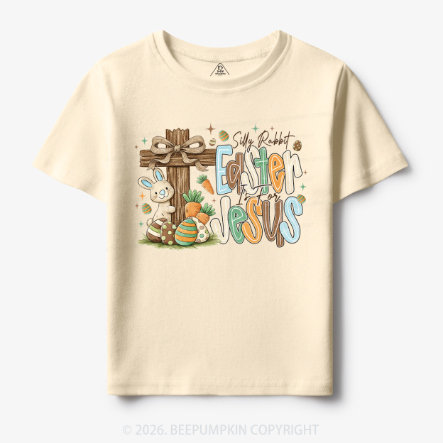 Easter If For Jesus Thrifted Farmhouse Bunny Toddler&Kid's Tees