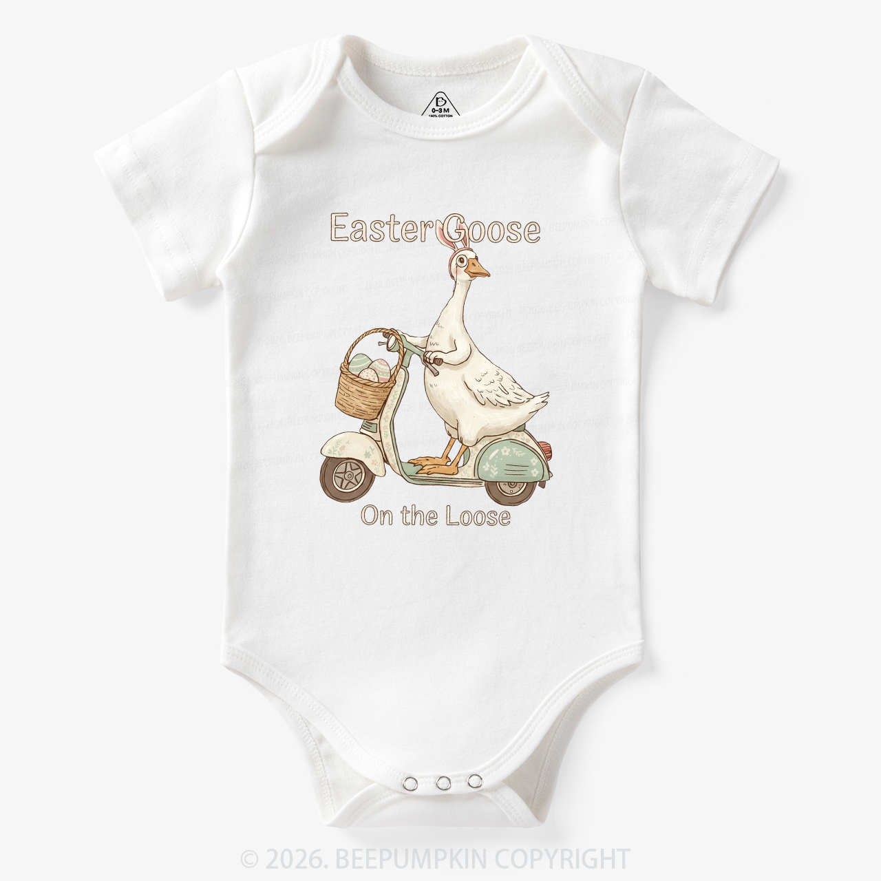 Easter Silly Goose Holiday Meme Bodysuit