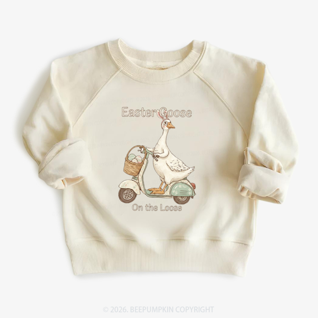 Easter Silly Goose Holiday Meme Kid's Sweatshirt