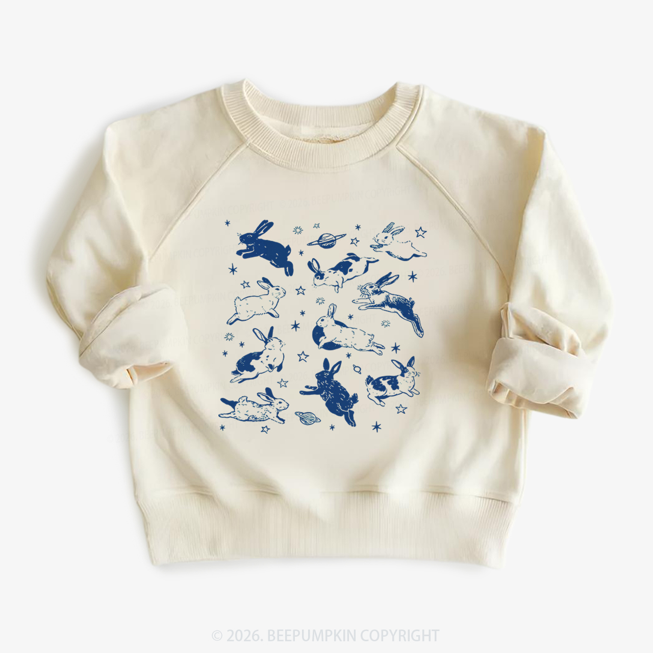 Bunnies in Space Kid's Sweatshirt