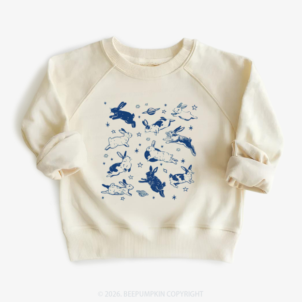 Bunnies in Space Kid's Sweatshirt