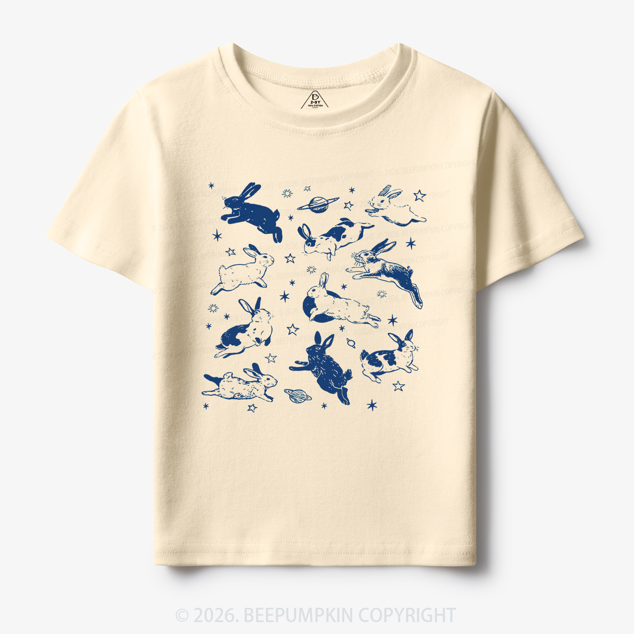 Bunnies in Space Toddler&Kid's Tees