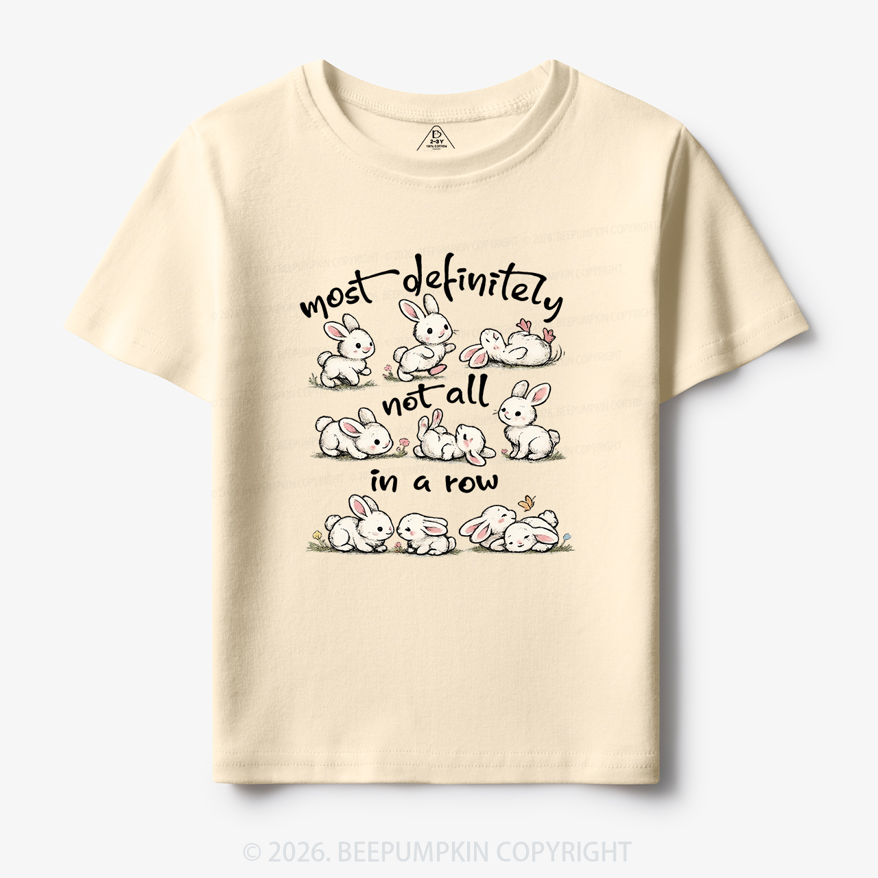 Funny Bunnies Not All In a Row Sarcastic Toddler&Kid's Tees