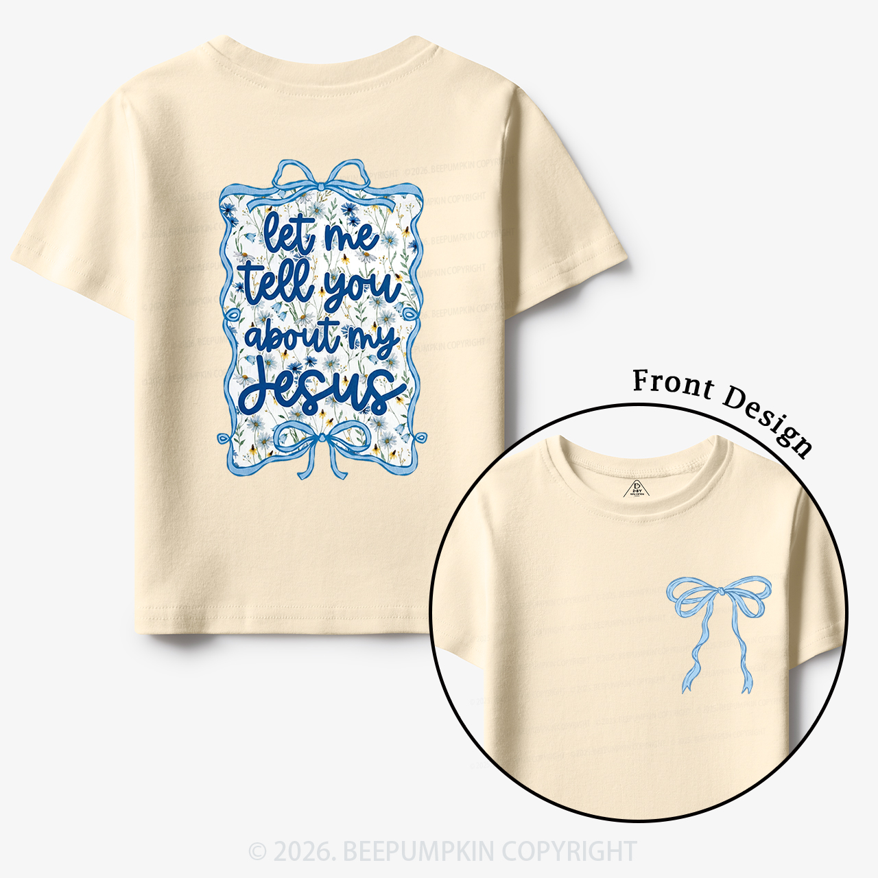 Love like Jesus Coquette Bows Toddler&Kid's Tees