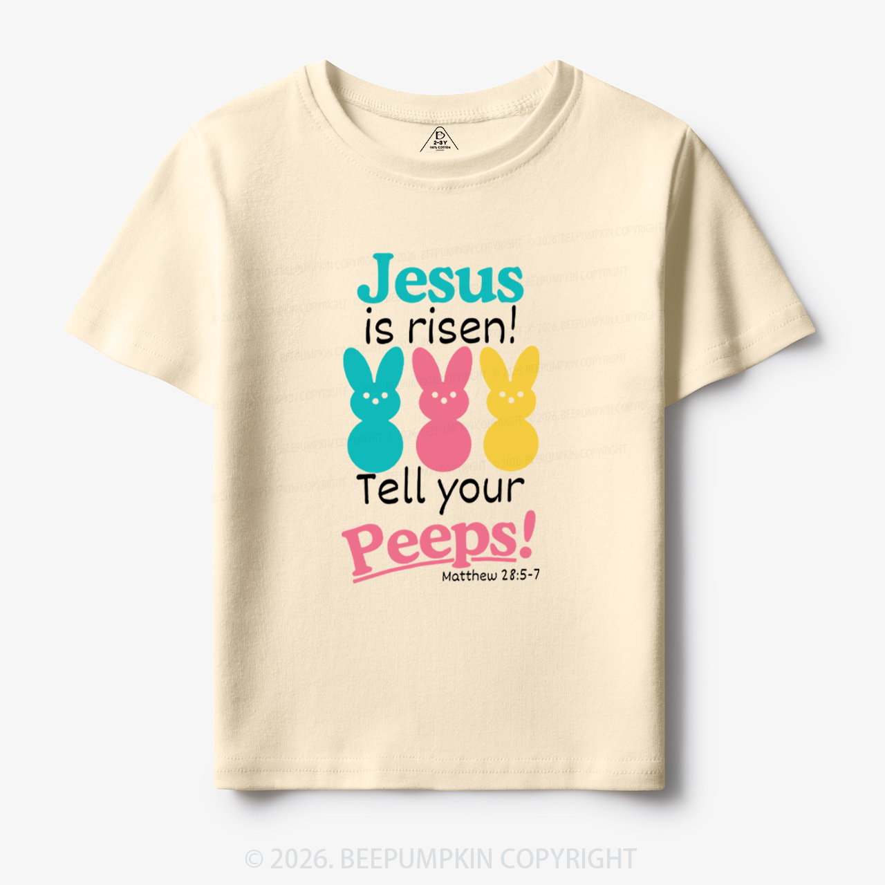 Jesus Is Risen Tell Your Peeps Funny Toddler&Kid's Tees
