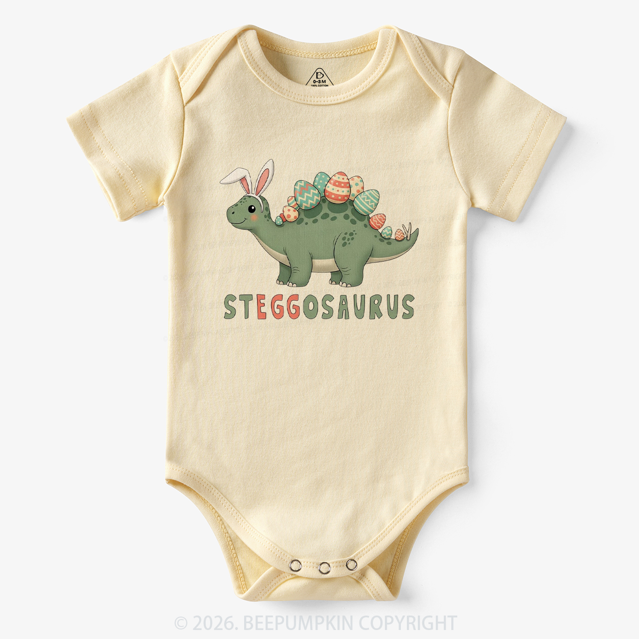 Steggosaurus Easter Dinosaur Bodysuit