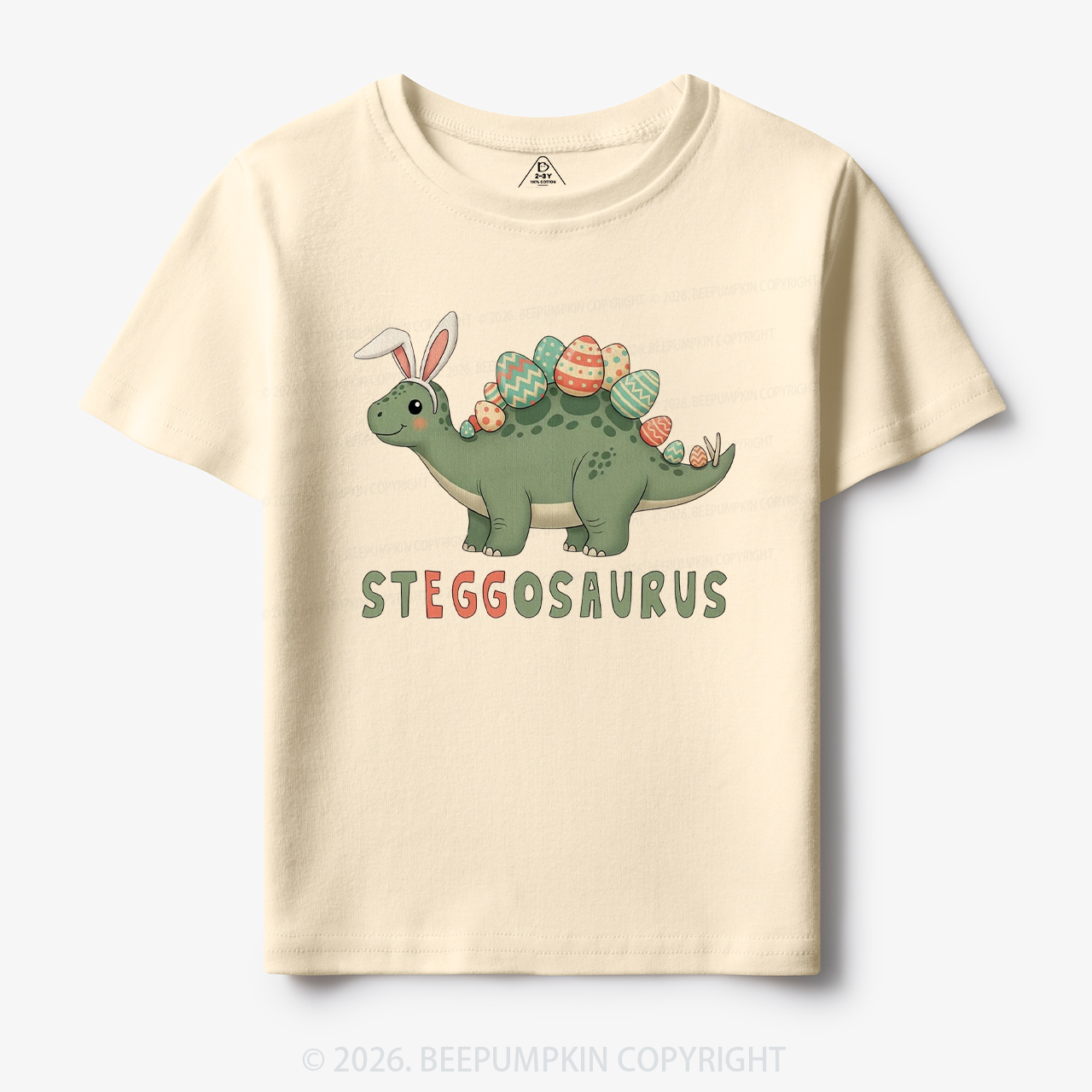 Steggosaurus Easter Dinosaur Toddler&Kid's Tees