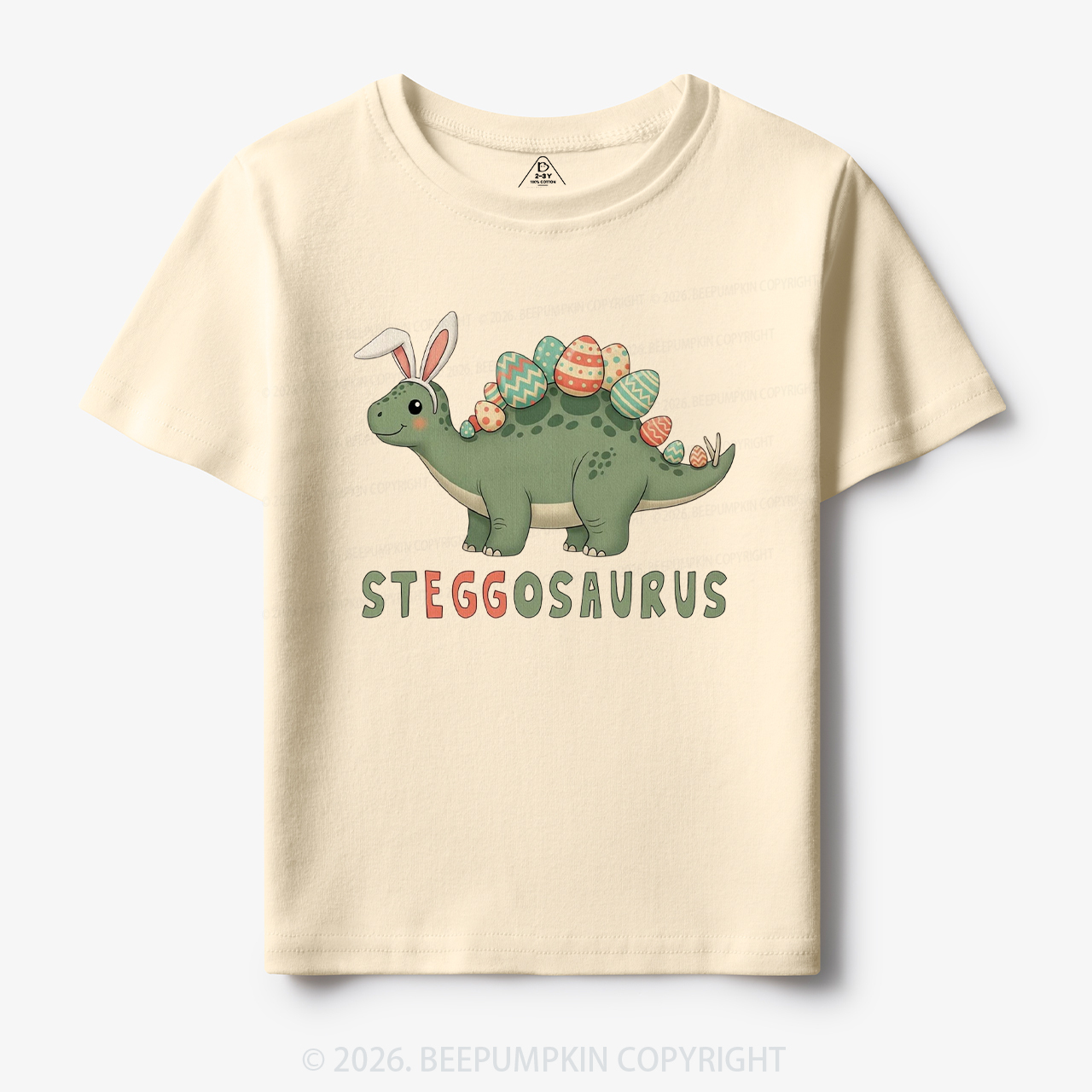 Steggosaurus Easter Dinosaur Toddler&Kid's Tees