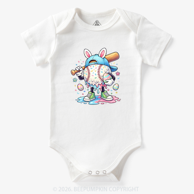 Easter Baseball Drip Bodysuit