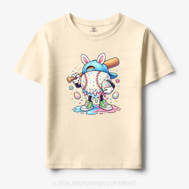 Easter Baseball Drip Toddler&Kid's Tees