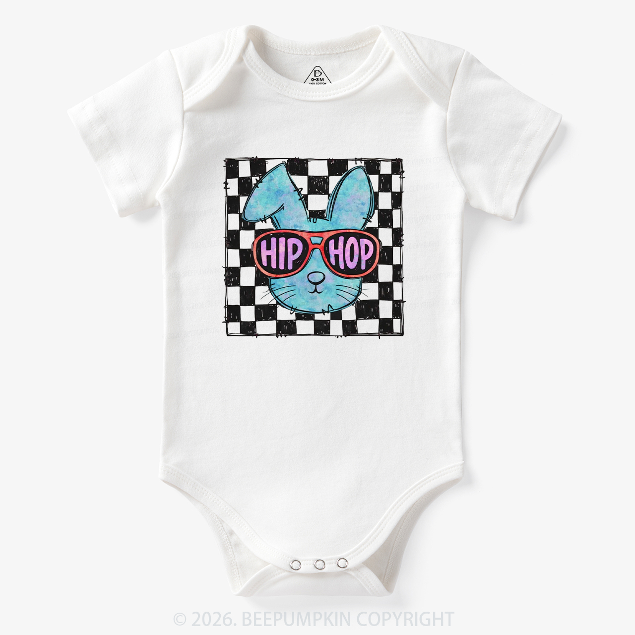 Hip Hop Bunny Easter Bodysuit