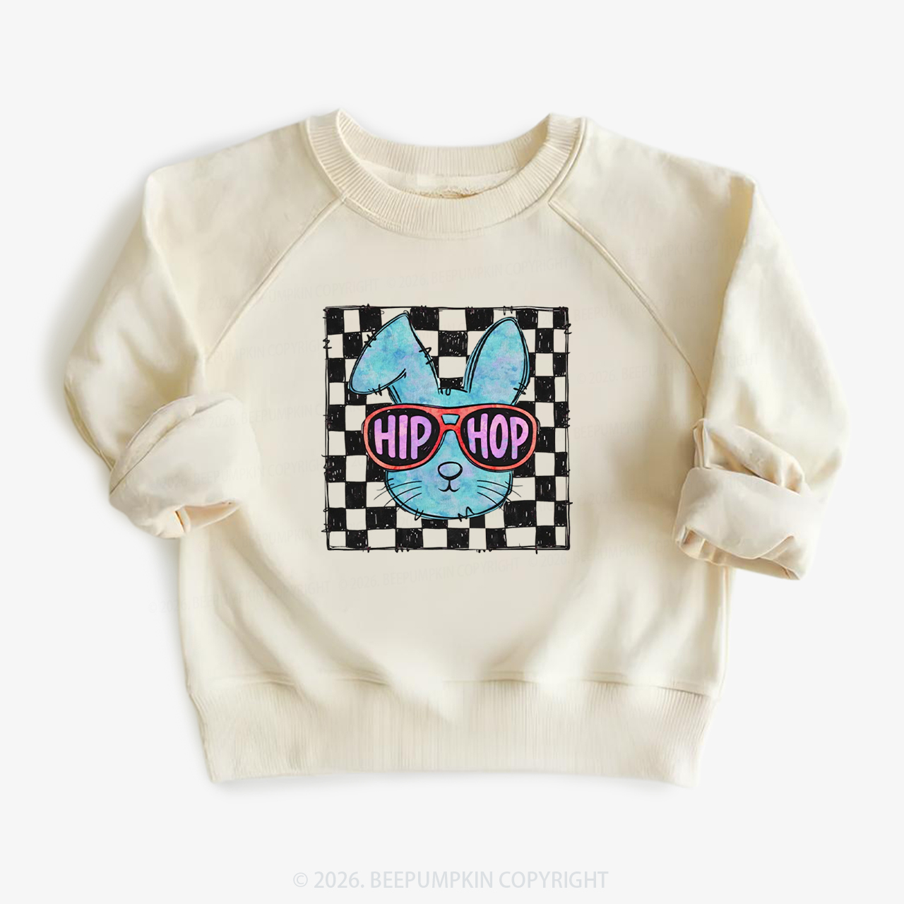 Hip Hop Bunny Easter Kid's Sweatshirt