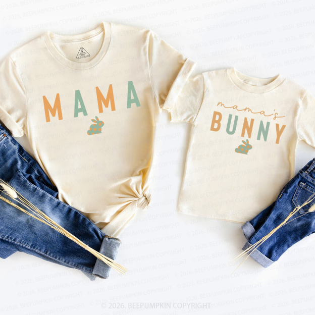 Mama Bunny Easter Mom&Me Matching T-Shirts