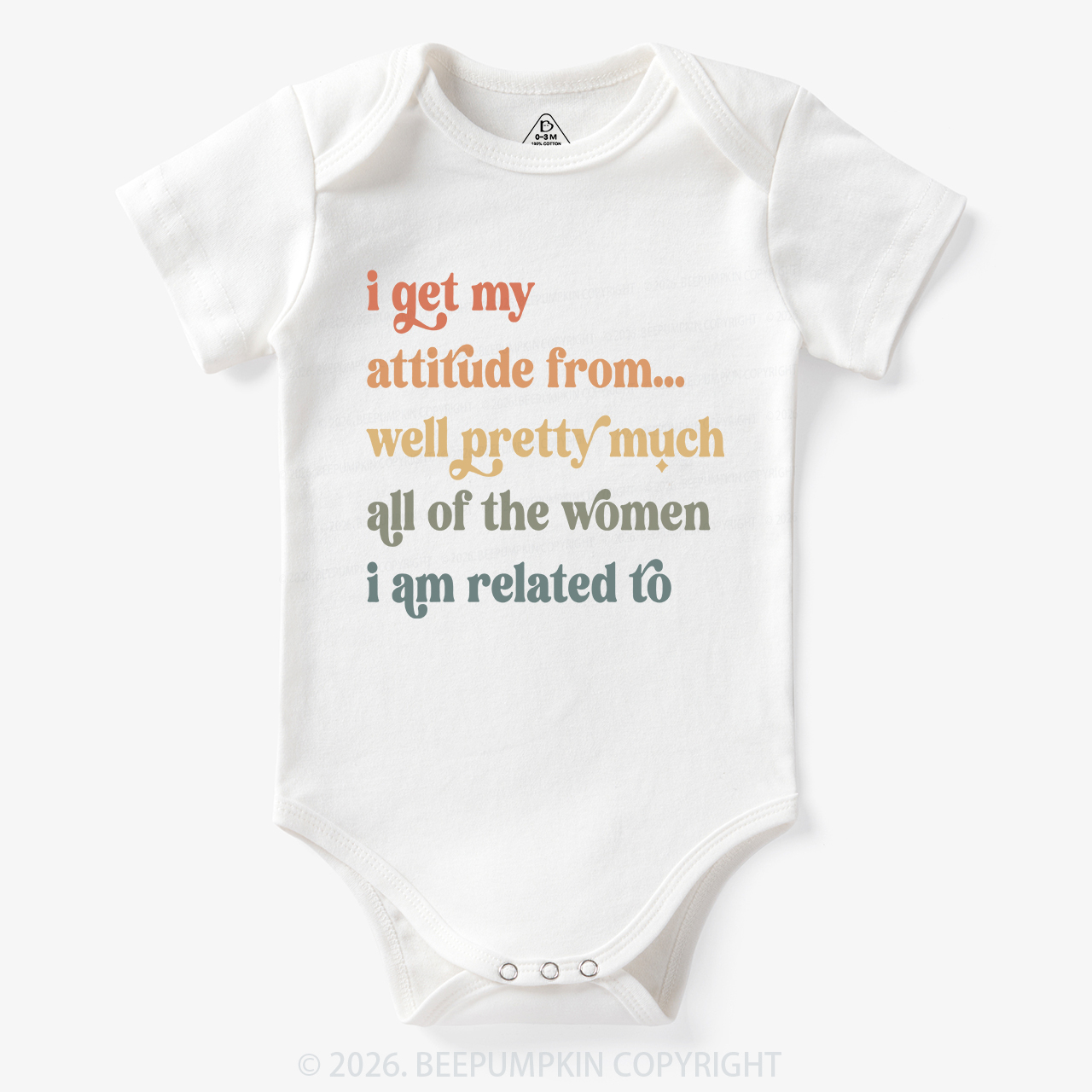 I Get My Attitude From All The Women I Am Related To Bodysuit