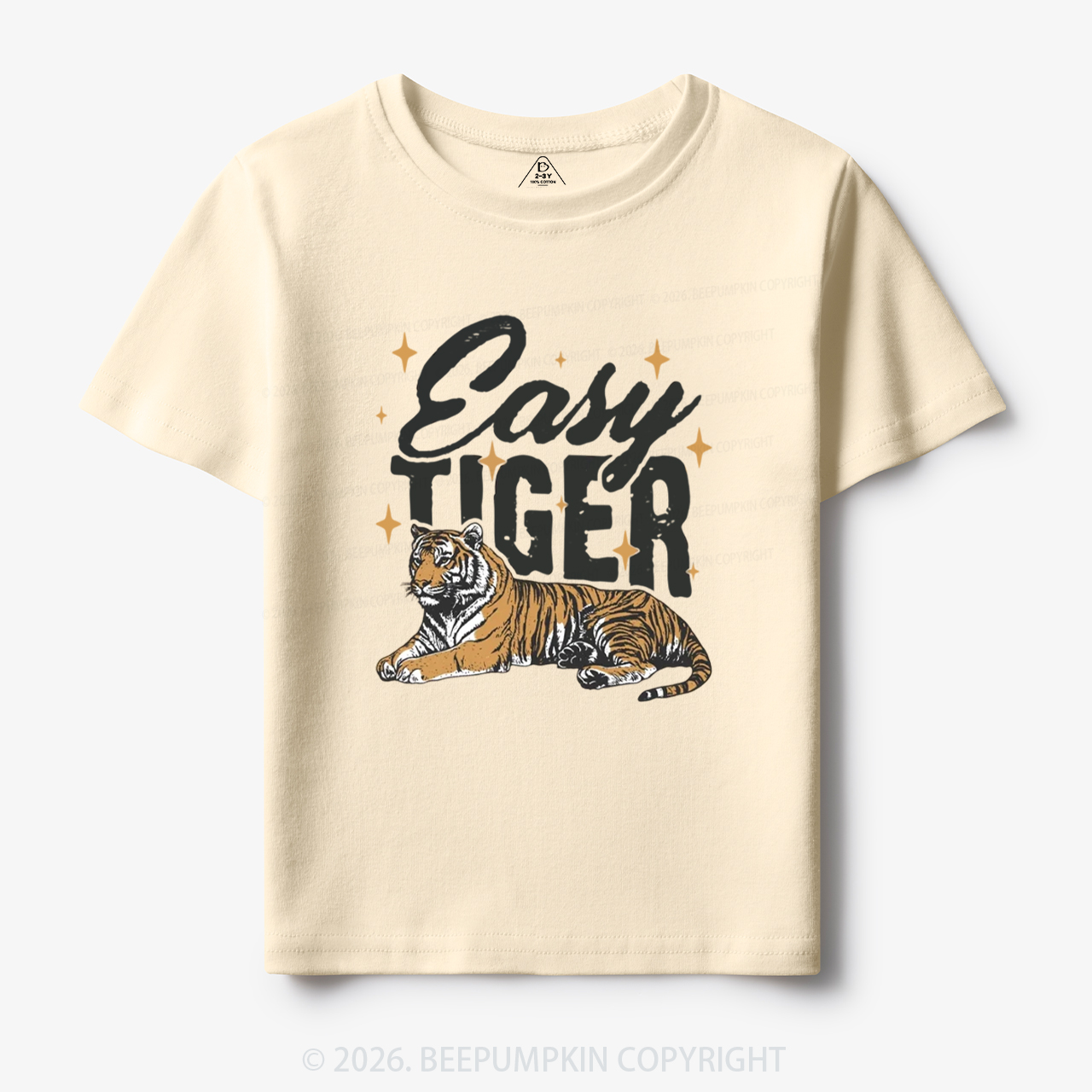Retro Easy Tiger Funny Animal Toddler&Kid's Tees