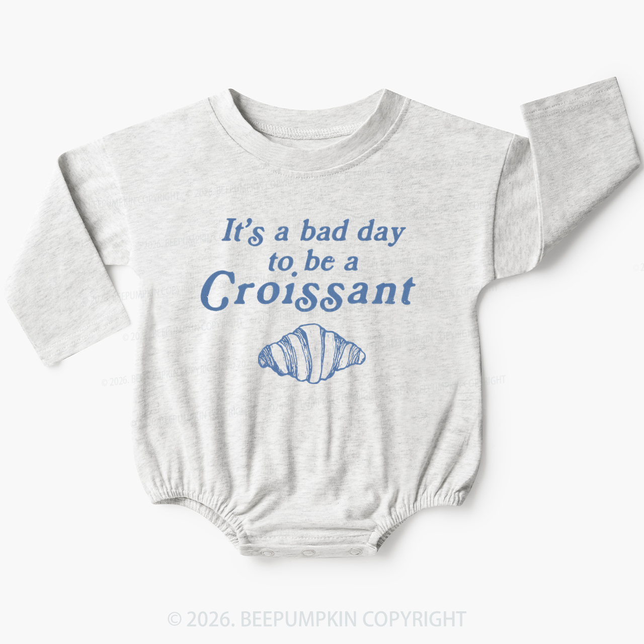 Bad Day for Croissants Baby Bubble Romper