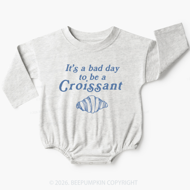 Bad Day for Croissants Baby Bubble Romper