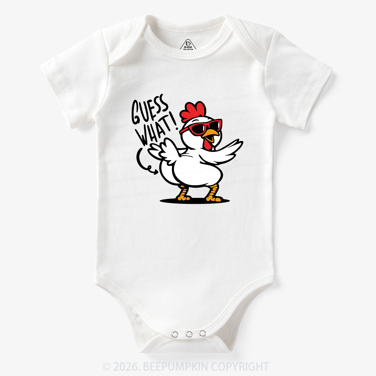 Funny Guess What Chicken Butt Bodysuit