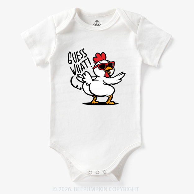 Funny Guess What Chicken Butt Bodysuit