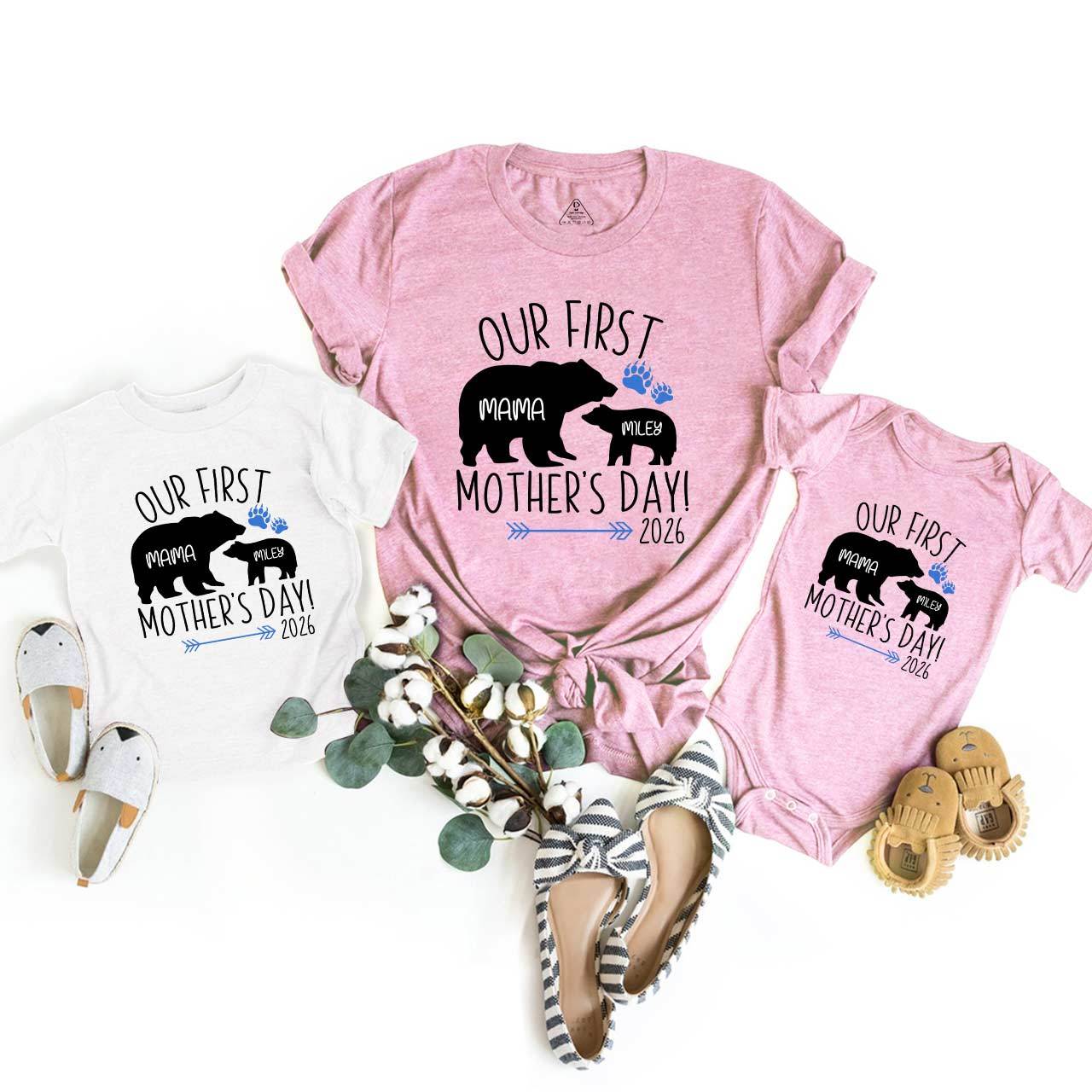 Baby Mom Bear Adult&Kids Shirt