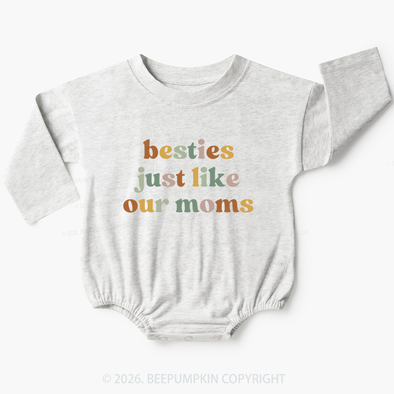 Besties Just Like Our Moms Baby Bubble Romper