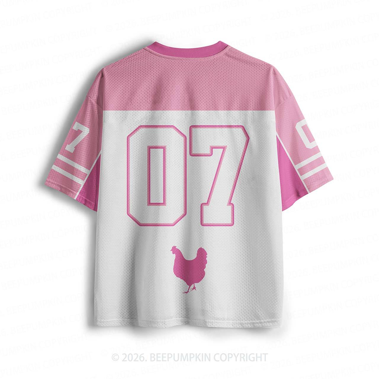 Guess What Chicken Butt Pink Toddler&Kid's Sport Jersey