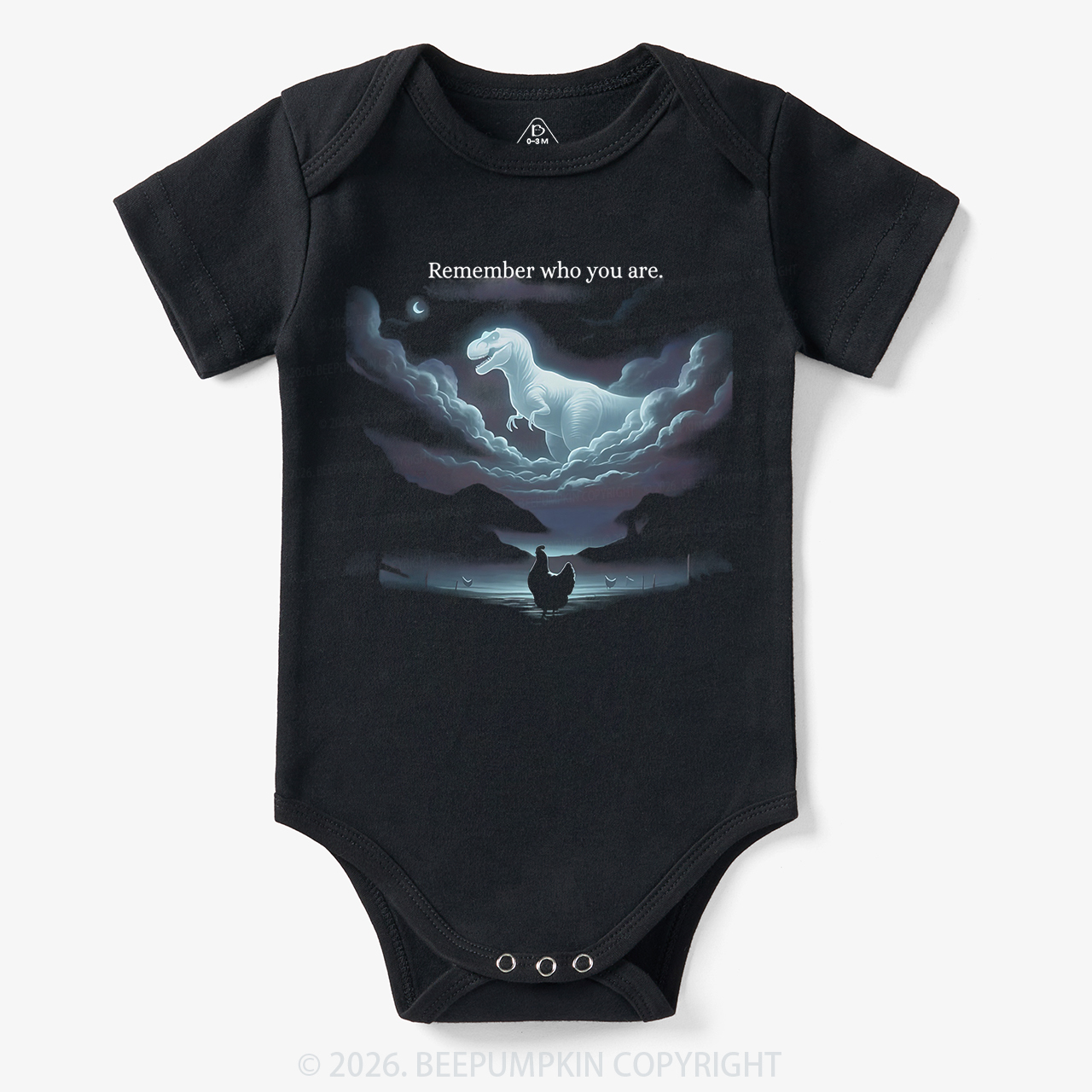 Remember Who You Are Chicken Dinosaur Bodysuit