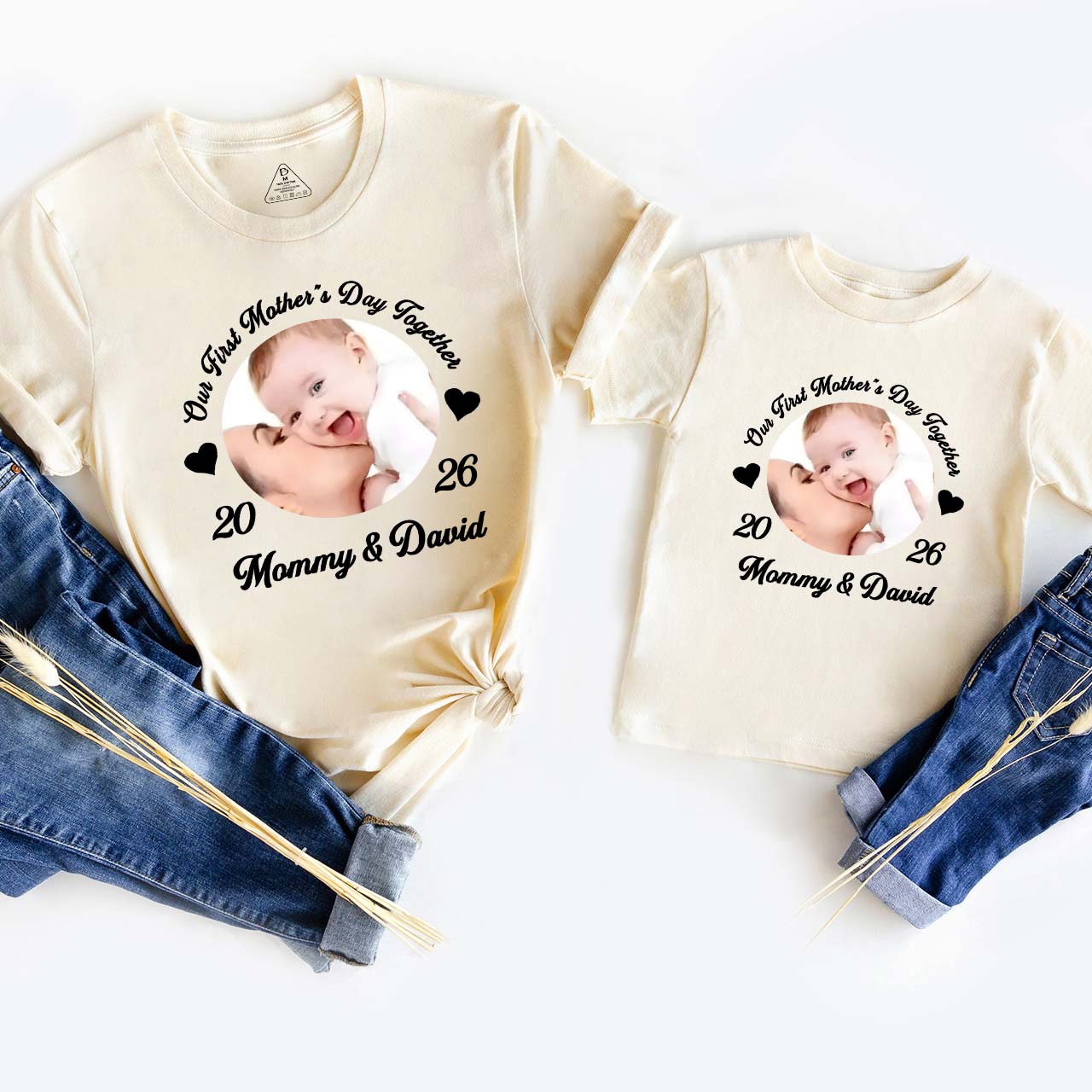 Our First Mother's Day Together With Photos Matching T-Shirts
