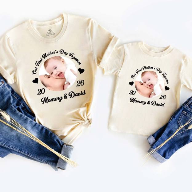 Our First Mother's Day Together With Photos Matching T-Shirts
