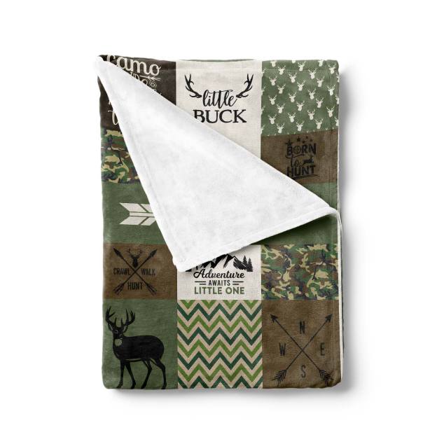 Personalized Hunting Name Fleece Blanket