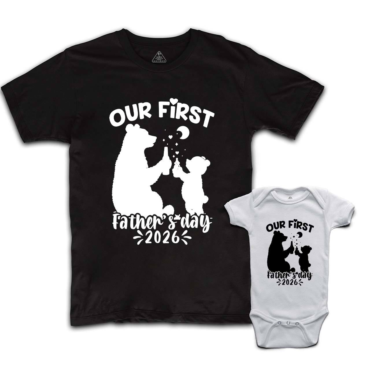Our First Father's Day Dad&Me Matching Shirts