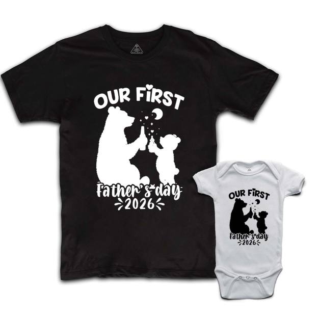Our First Father's Day Dad&Me Matching Shirts