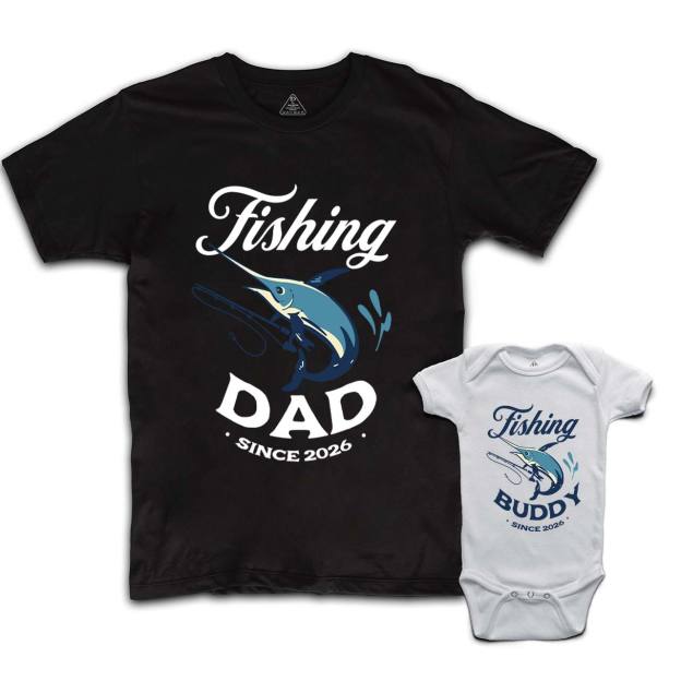 Personalized Fishing Dad&Me Matching Shirts