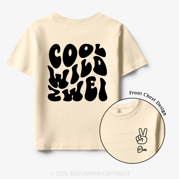 Personalized Birthday Cool Wild Zwei Toddler&Kid's Tees