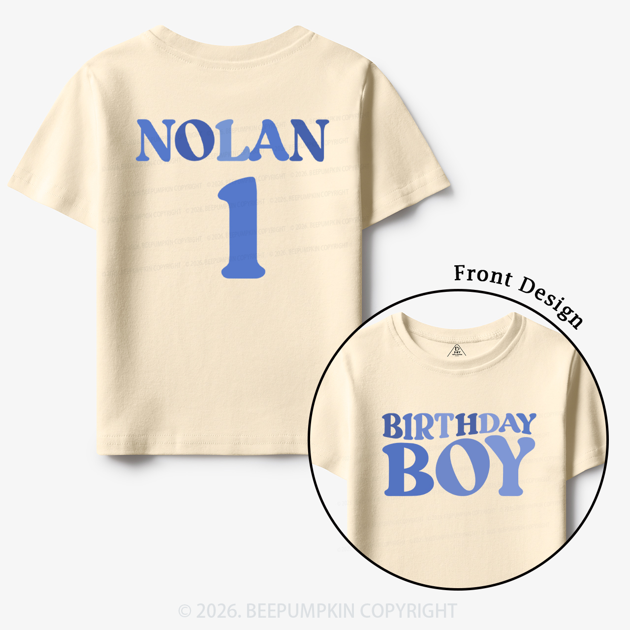 Personalized Name Birthday Boy Toddler&Kid's Tees