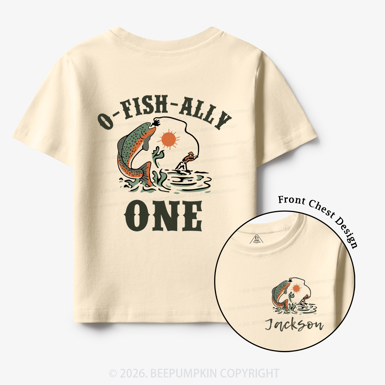 Personalized O-Fish-Ally One Birthday Party Toddler&Kid's Tees