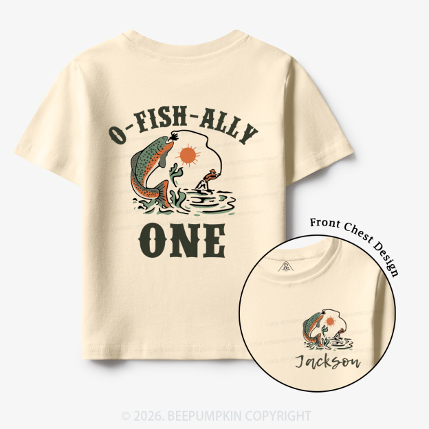Personalized O-Fish-Ally One Birthday Party Toddler&Kid's Tees