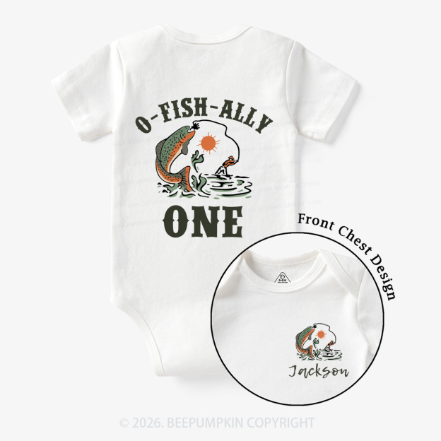 Personalized O-Fish-Ally One Birthday Party Bodysuit