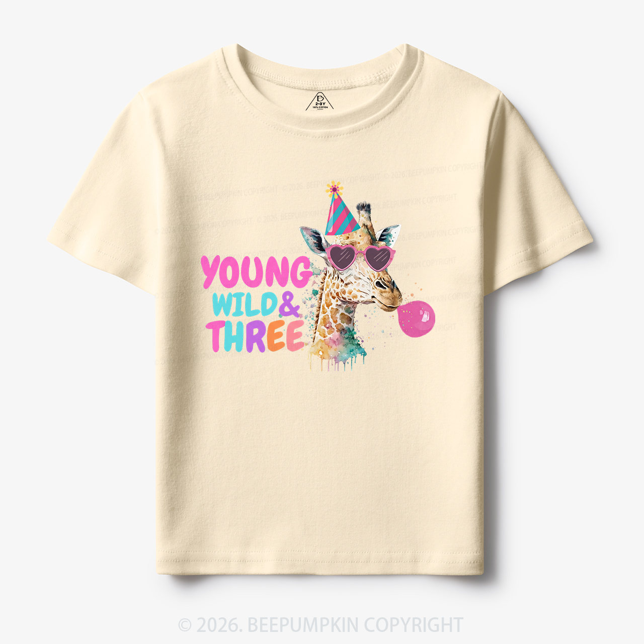 Young Wild Birthday Safari Zoo Toddler&Kid's Tees