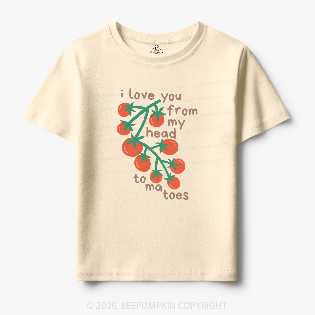 I Love You From My Head Tomatoes Toddler&Kid's Tees