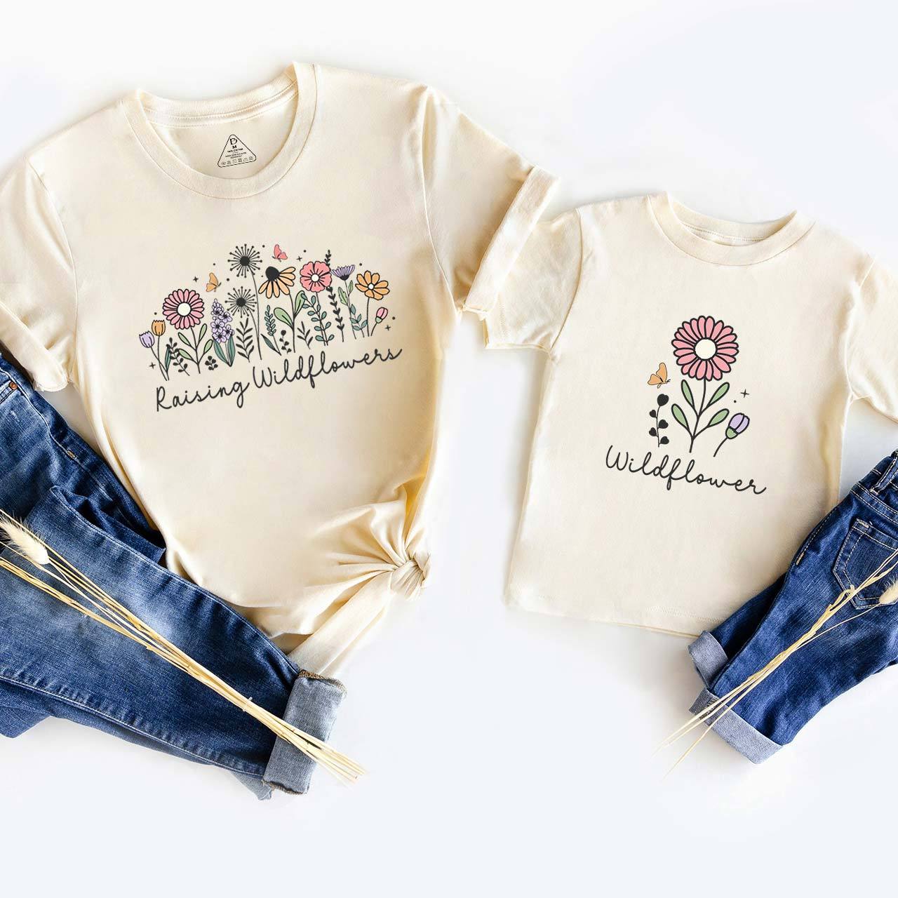 Raising Wildflowers Mother's Day Mom&Me Matching T-Shirts