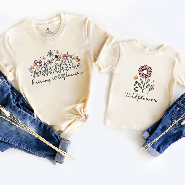 Raising Wildflowers Mother's Day Mom&Me Matching T-Shirts
