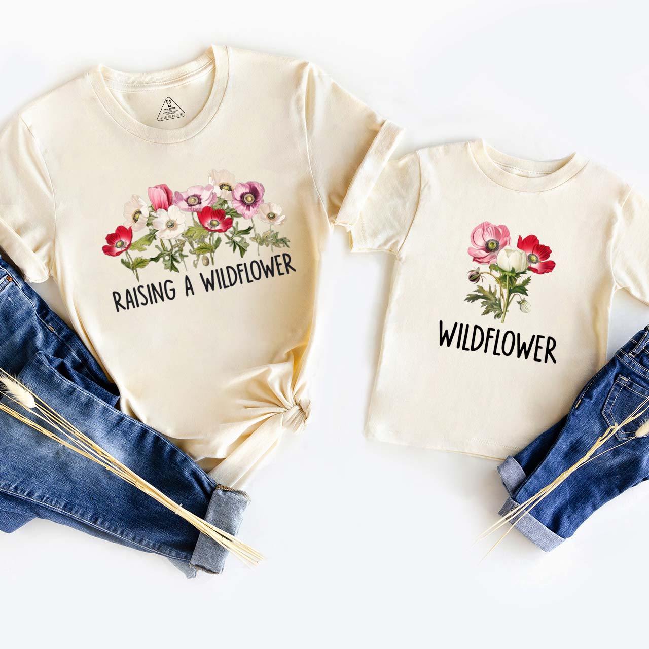 Raising A Wildflower Bloom Together Mom&Me Matching T-Shirts