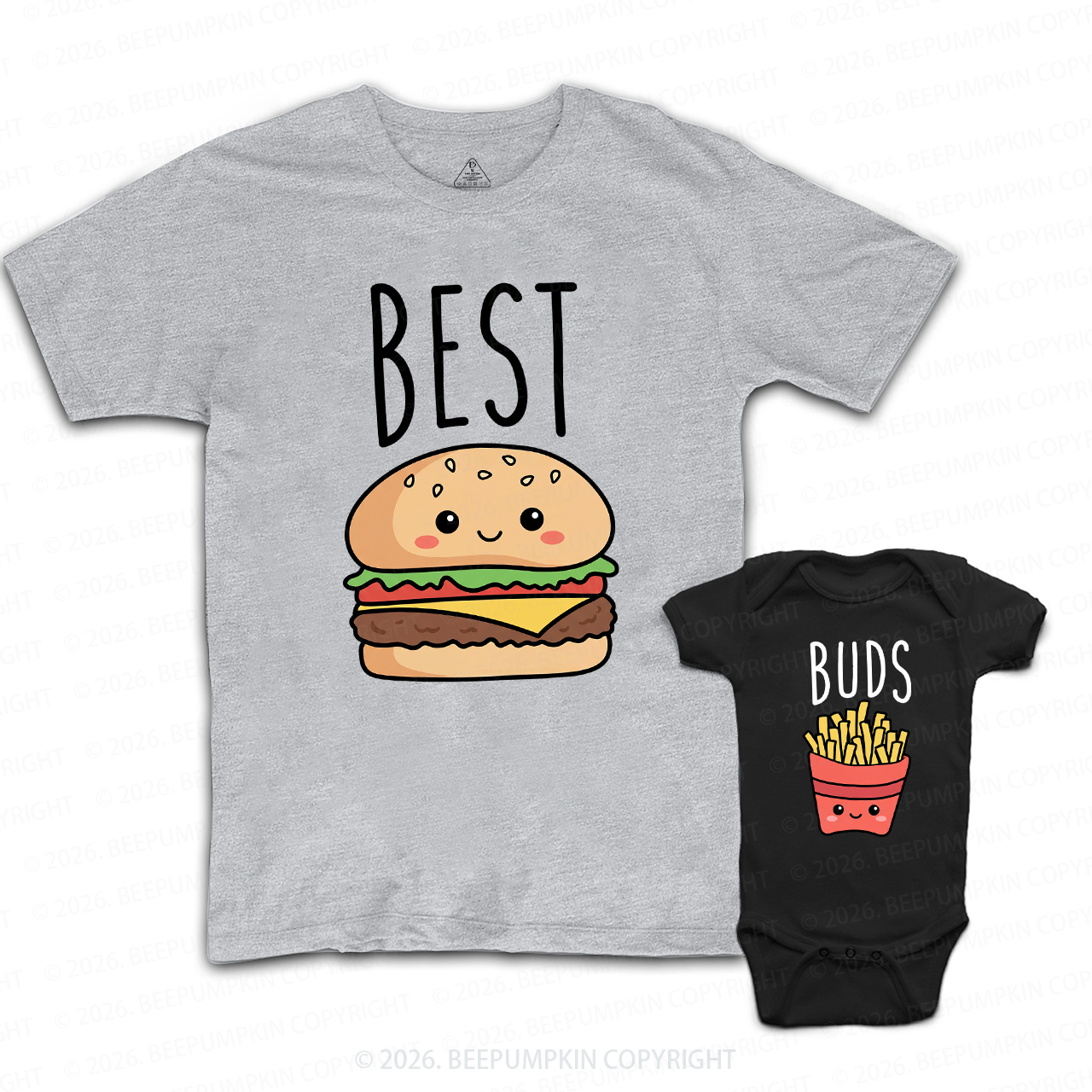 Best Buds Tasty Together Dad&Me Matching Shirts
